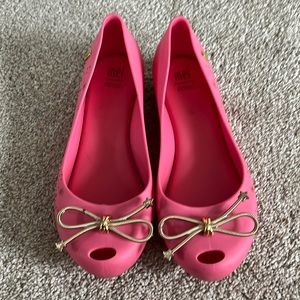 Melissa Ultragirl Pink Star Element Jelly Flat